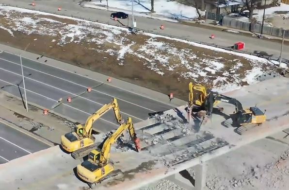 Meyers Avenue Bridge Progress Video 2020 (No audio)